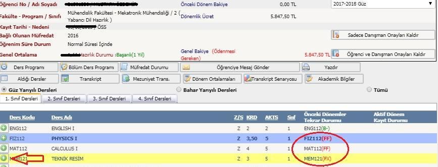 2017-2018 ÖĞRENİM DÖNEMİ ÖĞRENCİ ÜCRETLERİ 2016-2017 2016-2017 2017-2018'de Fakülteler/Enstitüler/Yüksek Okul Meslek Girişli Öncesi Öğrenci Kayıtlanacak Yüksek Okulları Öğrenci Ücretleri Öğr.