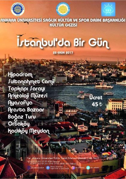 2017 Cumartesi İstanbul da Bir Gün Kültür Gezisi 1.