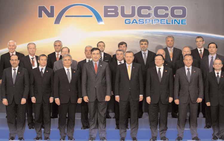 ENERJ & ÇEVRE / ENERGY & ENVIRONMENT Nabucco da imzalar at ld Nabucco signed Bir cumhurbaflkan, alt baflbakan, dokuz bakan ve birçok üst düzey bürokrat, 13 Temmuz 2009 tarihinde Ankara da Nabucco