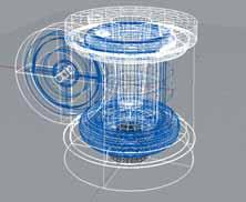 After the paraffin model is removed from the mold, the silicon part of mold, the volume of the paraffin is calculated by putting it into a pitcher with a ml sign full of water and by observing the