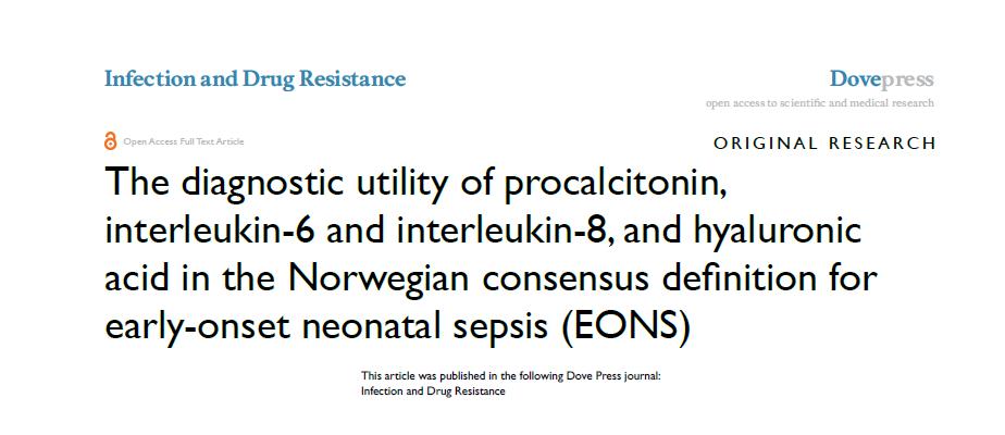 Koryoamniyonit ve neonatal sepsis öngörmede IL 8 ve Prokalsitonine ek olarak IL