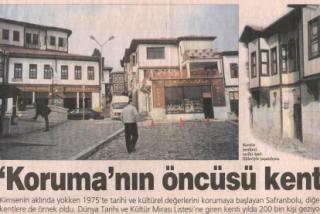 325 Safranbolu Niçin Benzersiz, Kızıltan Ulukavak, Dünya Gazetesi, Karabük eki, 11.12.