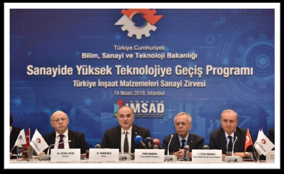 Faruk Özlü ve Türkiye İMSAD üyelerinin katılımıyla 19 Nisan Perşembe günü Hilton Bomonti İstanbul da gerçekleştirilen zirvede, sektörün önde gelen isimleri, inşaat malzemesi sanayisinde yaşanan son