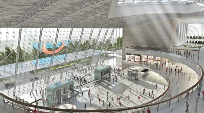 Ankara Yeni Hızlı Tren Terminali nde yüksek hızlı trenlerin kabul ve sevkleri için 6 adet yeni demiryolu hattı ve 400 metre uzunluğunda ve 11 metre genişliğinde 3 adet yeni yolcu peronu bulunmaktadır.