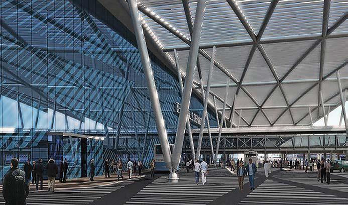 Yeni yapılacak terminal binası ile birlikte var olan terminal binası toplam 170.000 m² inşaat alanına sahiptir.