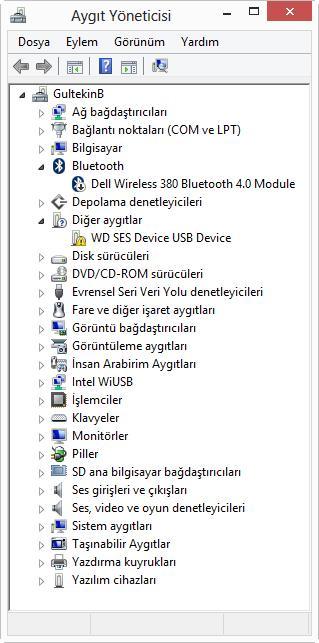 AYGIT YÖNETİCİSİ Bilgisayar üzerinde tanımlı (satın alındığında üzerinde olan ya da sonradan eklenmiş) tüm aygıtlar Aygıt Yöneticisi penceresinde listelenir.