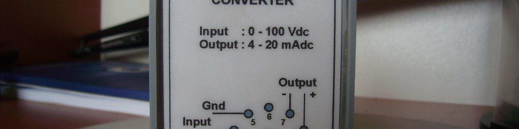 Voltaj değerleri 0-100V/4-20mA değerli konvertörlerce (şekil 15) yine EM-235 modüllerine