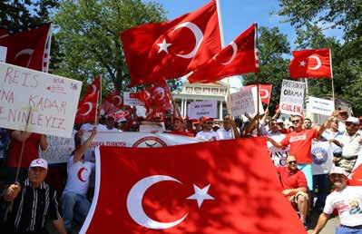 Yurtdışında darbe girişiminin protesto edildiği ülkeler 32 ABD / Boston - Pensilvanya Şikago Almanya / Berlin - Köln