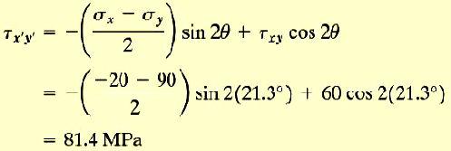 Örnek 5 (devam) Denklem(9) kullanılarak, maksimum kesme