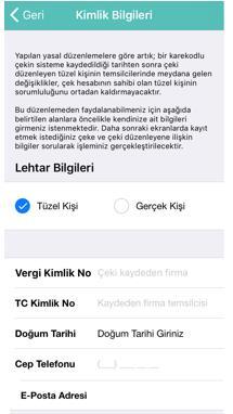 1 MOBİL UYGULAMA İŞLEMLERİ 1.1 ÜYE OLMADAN KULLANIM 1.1.1 Sisteme Giriş Sisteme Giriş yaparken üye olmadan giriş için ayrılan Karekodlu Çek Kayıt adımına tıklayabilir, ardından