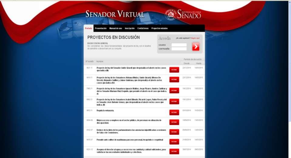 Virtual Senator http://www.senadorvirtual.