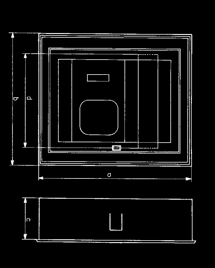 Dimensions(mm) a b c d e Bir Sıralı ( 8 Kale Otomat veya 3 Ray Sigorta İçin)
