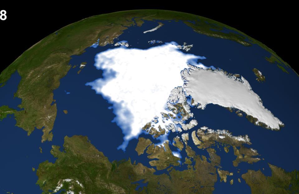 Arktik buzullar azaldı ve inceldi!