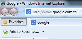 Internet Explrer Internet Explrer prgramında sık kullanılan web siteleri, favri siteler listesine eklenebilir.