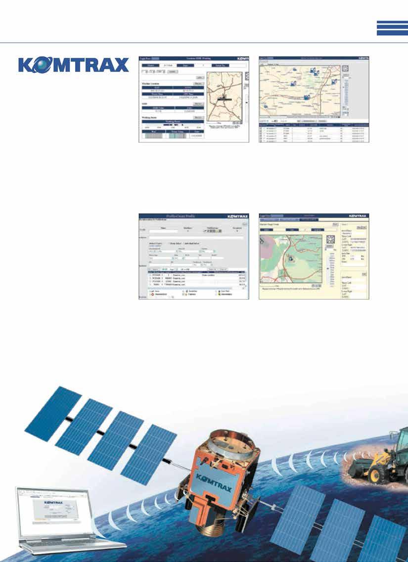 KOMATSU UYDU TAKİP İZLEME SİSTEMİ KOMTRAX, size zaman ve para kazandırmak için tasarlanan devrim niteliğinde bir makine izleme sistemidir.