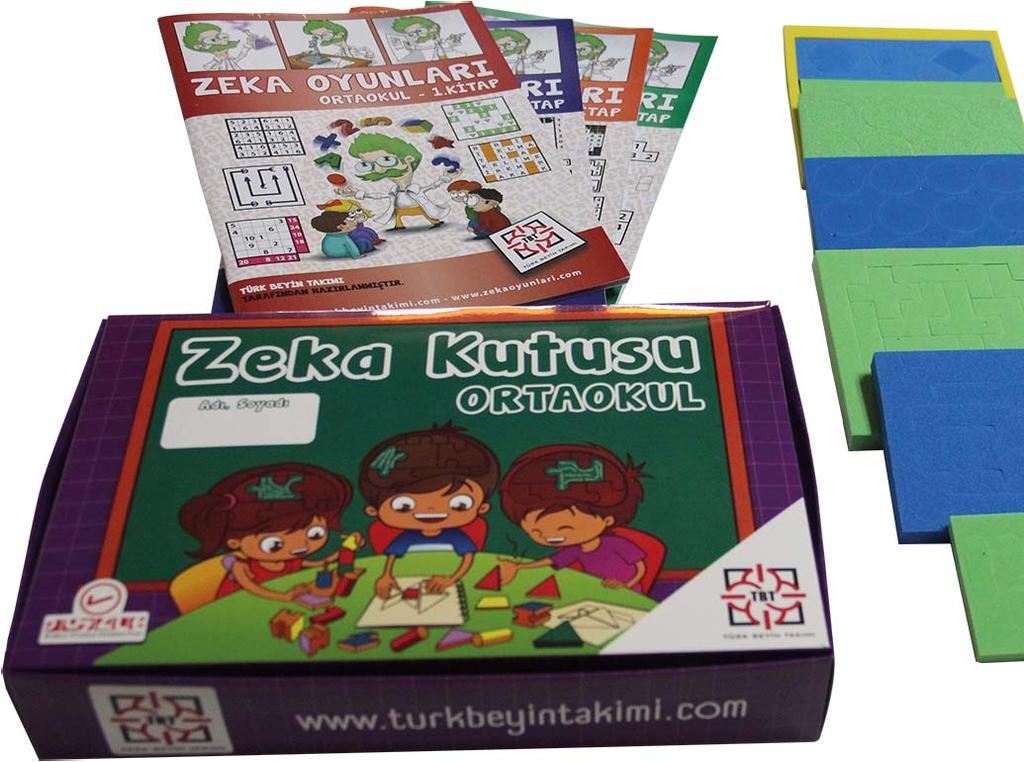 Ortaokul Zeka Kutusu Zeka Kutusu okullarda zeka oyunları dersinin verimli uygulanması için hazırlanmış bir zeka oyunları setidir.