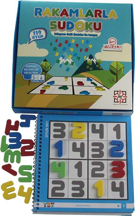 Rakamlarla Sudoku kutusu, çocukları dünyaca ünlü Sudoku oyunu ile tanıştırma amaçlı hazırlanmıştır.