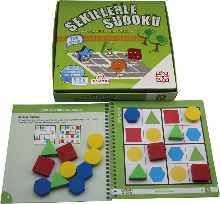 Rakamlarla Sudoku Kutusu, klasik Sudoku dışında, Sudoku nun türevleri olan Bölgesel ve Ardışık Sudoku oyunlarını da içerir.