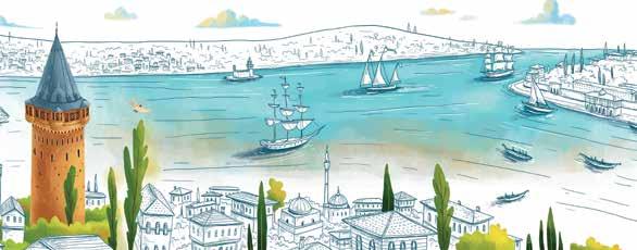 Siz de onlarla birlikte gezmek ve İstanbul u harika çizimler eşliğinde yeniden keşfetmek isterseniz, sayfaları çevirmeye başlayın!