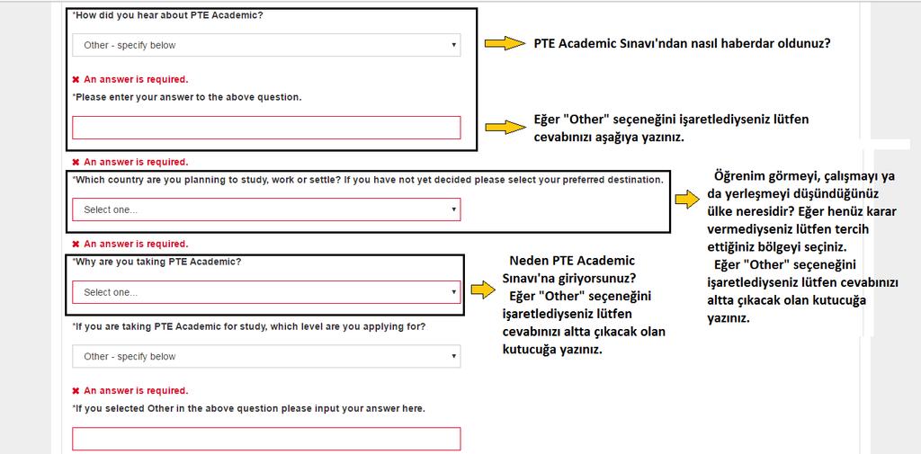 TEST MERKEZİ BELİRLEME Bu aşamada sınava gireceğiniz test merkezini, sınav tarih ve saatlerini aşağıda gösterilen şekilde seçebilirsiniz.