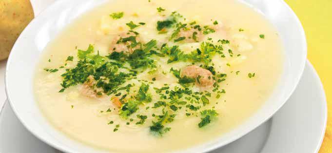 Klasik bir çorba PATATES ÇORBASI Hazırlama Kereviz ve patatesi soyun, yıkayın ve küçük küpler halinde doğrayın.