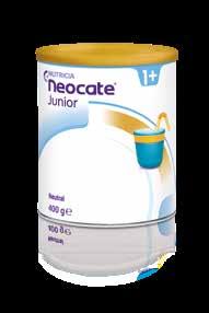 Tüm Neocate ürünleri %100 inek sütü içermez ve bu sayede yeni alerjik reaksiyonları tetiklemez. Neocate ayrıca çocuğunuzun yaşına uygun gelişmesi için gereken tüm temel besinleri içerir.