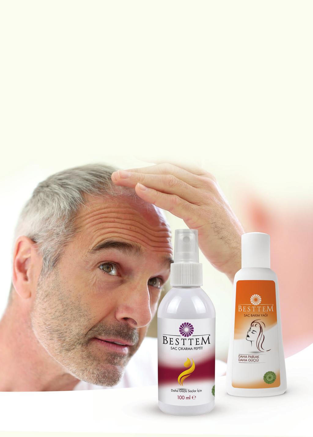 SAÇ İKSİRİ Besttem Saç İksiri (Dökülme karşıtı serum) içeriğindeki özel aktif ile saç dökülmesini durdurmaya ve saç çıkarmaya yardımcı ürün olarak tasarlanmıştır.