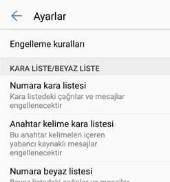 Telefon Yöneticisi Taciz filtresi Telefon Yöneticisiistenmeyen çağrıları ve mesajları engellemenizi sağlayan taciz filtresi özelliği içerir. Telefon Yöneticisi öğesini açın.