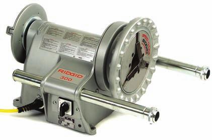 Diş Açma Elektrikli Diş Açma 300C/300AC 2 /2-4 isteğe bağlı 4 pafta kafası ile Cıvata: 6-52 mm 30 RC ye kadar RIDGID 96, 98 ve 920 Yiv Açma Üniteleri ile birlikte kullanıma uygundur Motor: