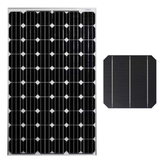 Mono Fotovoltaik Panel VERİMLİ Hücre verimlilik %19 %20.6 Kısıtlı alanlar için uygun Sıcaklık toleransı yüksek Örnek: 290Wp için 1.12 W/ Değiş Degradasyon 0.