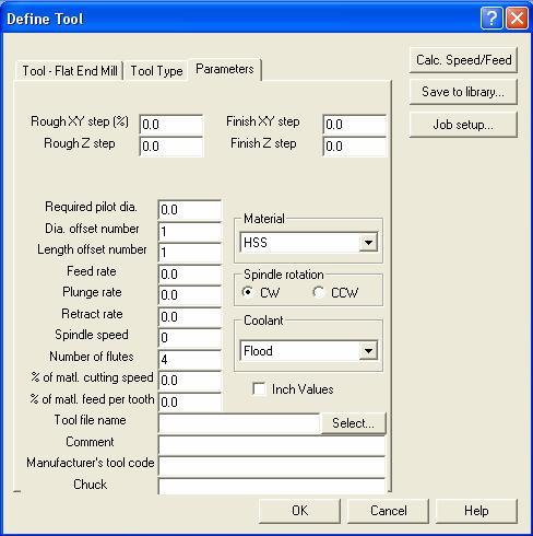 19: Define tool (takım tanımlama) menüsünün takım ölçüleri sekmesi Takım ölçüleri girildikten sonra takım parametreleri sekmesine geçilerek takımın dönüş yönü (CW: saat