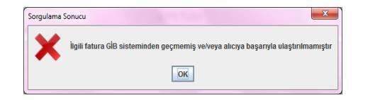 (TEMEL FATURA ise Alıcısı faturaya harici yollarla itiraz edilmiş olabilir, bu bilgi E-Fatura Görüntüleyici ile görülememektedir.) b.