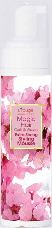 L rouge Magic Hair Wave Şekillendirici Saç Köpüğü 5104-9 / 00 ml 9,94 / Adet (4,88 PD) İçermiş olduğu Phyto Keratin, D-Panthenol, multi vitaminler,