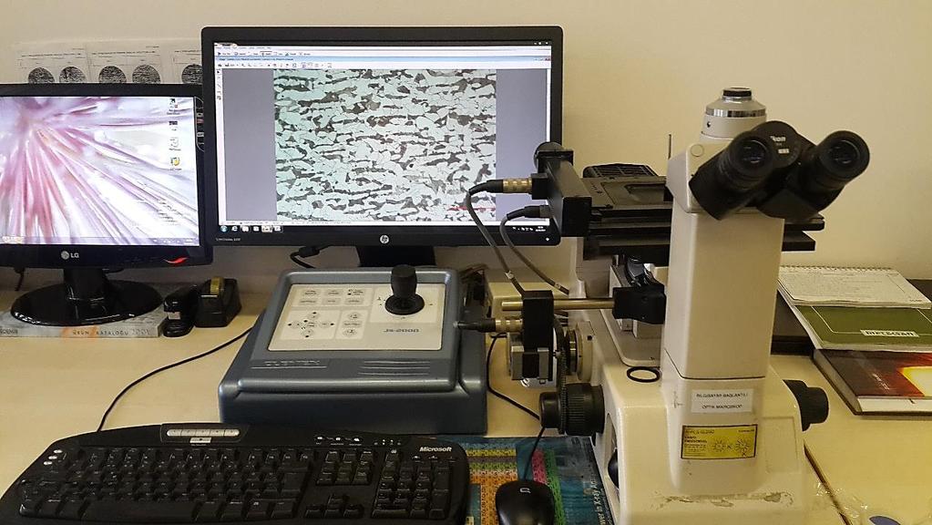 4.1.2 Optik mikroskop incelemeleri Tıkanmış nozulun kenar ve merkez bölgelerinden alınan ve yukarıda belirtilen şekilde hazırlanan numuneler nozulun farklı bölgelerindeki çelik temizliğinin