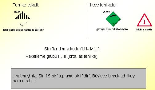 Sınıf 9 Farklı Tehlikeleri Olan Madde ve Nesneler 1.4.