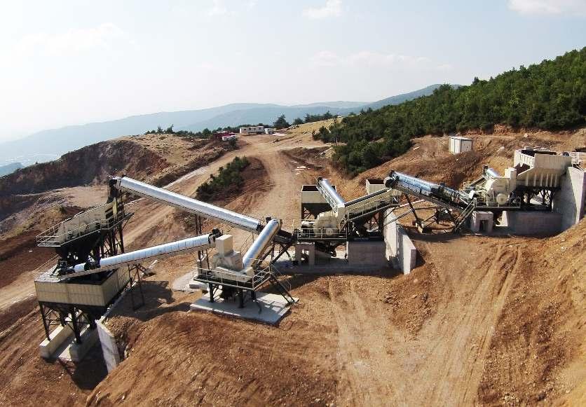 Pr mer darbel kırıcılı sab t kırma ve eleme tes s (400-500 t/s) Stat