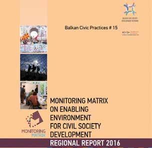 TÜSEV Faaliyet Raporu 2017 28 Balkan Sivil Toplum Destek Ağı 2016 Bölgesel Raporu Projeye dahil olan yedi ülke (Arnavutluk, Bosna Hersek, Karadağ, Kosova, Madekonya, Sırbistan ve Türkiye) için