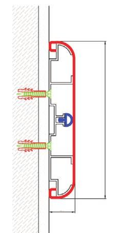 Alüminyum Gövde Aluminium Retainer 152 PVC Fitil PVC Insert DK 25152 PVC Kılıf Sağ