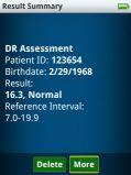 30 Test sonuçları Welch Allyn RETeval-DR Yukarıdaki resimde RETeval-DR ölçümlerinin diyabetik retinopati şiddet seviyesine bağlılığı gösterilmektedir.