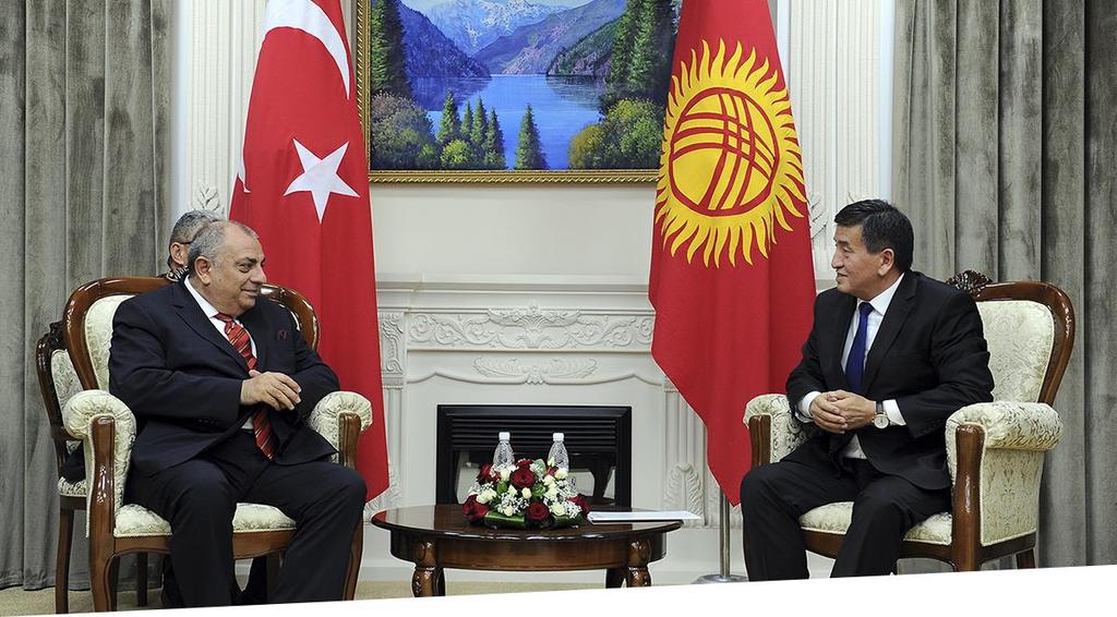 SEÇİM ÖNCESİ TÜRKİYE ZİYARETİ Geçtiğimiz hafta Kırgızistan Başbakanı Sooronbay Ceenbekov'un Türkiye Cumhuriyeti ziyareti gerçekleştirildi.