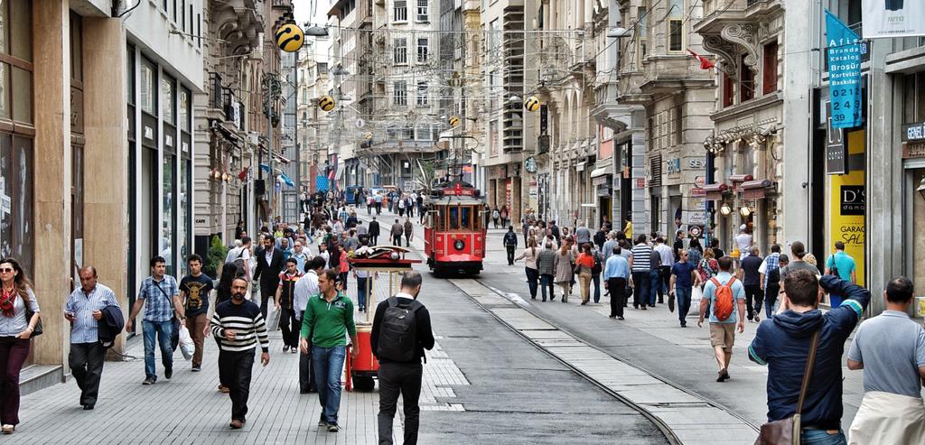 5 İSTİKLAL Her geçen yıl farklılaşan yüzü, 2 ve 2 seneleri sonrası artan güvenlik endişesi, nostaljik tramvayın 217 Ocak ayı itibariyle bakıma alınması gibi nedenlerle perakende yapısının değişime