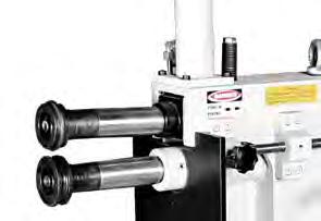 hydraulic system Optional rolls for special jobs Mil Uzunluğu Shaft Kordon Kapasitesi Bordering Capacity KBT Top Çapları Roll Diameters Boğaz Derinliği Throat Depth Dönüş Hızı Motor