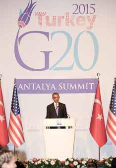 ABD Başkanı Barack Obama, 16 Kasım 2015 Kaya Palazzo Belek Konferans Salonu US President Barack Obama, November 16, 2015 at Kaya Palazzo Belek Conference Hall Kaya Palazzo Belek 2015 Turkey G20