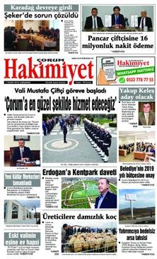 GEÇEN HAFTA Çorum da son bir haftada yaþanan