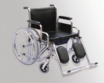 İTHAL REHABİLİTASYON ÜRÜNLERİ 3007 METLIFE B681C - Manuel Lazımlıklı Tekerlekli Sandalye Kolayca katlanabilir manuel tekerlekli sandalye Refakatçi kullanımına uygunluk Kolayca temizlenebilir