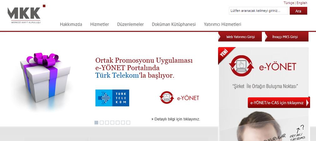 ORTAK PROMOSYONU e-mkk Bilgi Portalı nda hayata geçirilen teknik altyapı ve uygulamalar çerçevesinde Türkiye de ilk defa pay senetleri borsada işlem gören şirketler için Müşteriniz Ortağınız,