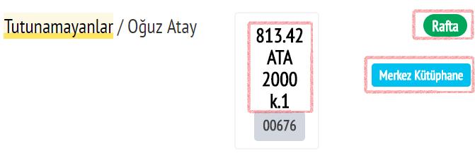 yazdıktan sonra arama alanında Yazar Adı olacak şekilde seçim yapınız. Arama yapmak istediğiniz kütüphaneyi özel olarak seçebilirsiniz.