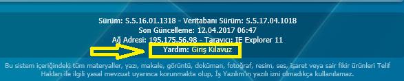 - E- Posta: Talep girişini yapan kullanıcı bu alana e posta adresini girmelidir. - Talep: Kullanıcı talebi ile ilgili ayrıntılı açıklamayı bu alana yazmalıdır.