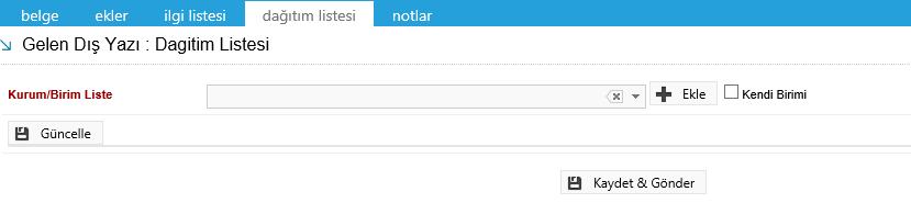 Ok tuşları kullanılarak ilgi dosyalarının sırası değiştirilebilir. Eklenen ilgiler çıkar butonu ile çıkarılabilir. 11.4.