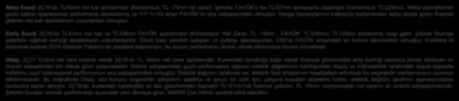 Şirketin FAVÖK ü ise TL237mn seviyesine ulaşmıştır (Konsensus: TL225mn). Afrika santrallerinin güçlü katkısı operasyonel performansı desteklemiş ve Y/Y %152 artan FAVÖK ün ana sebeplerinden olmuştur.